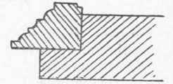 Fig. 148.   Moulding in Rabbet.