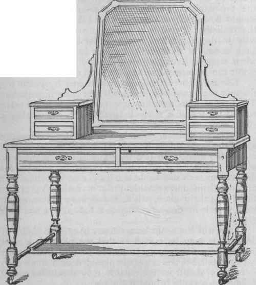 Fig. 201. Toilet Table, with Brackets supporting Glass.