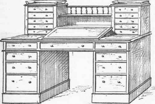 Fig. 209 Pedestal Register Writing desk.