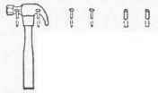Hammer Rack 0F Nails Or Dowels