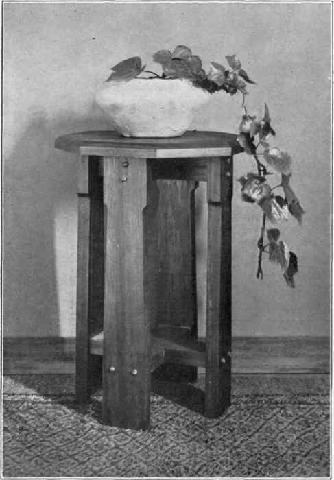 Fig . 129. Taboret with shaped legs.