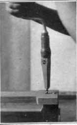 Fig. 138. Improvised bit gage.