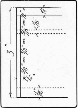 Fig. 188. Location of brads in end of box.