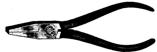 Flat nose plier.