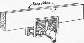Fig. 95.   Jointing Two Pieces At Once: Method 2.