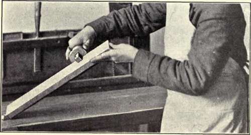 Fig. 35. Marking Gauge in Use.