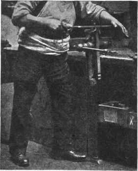 Fig. 2. Position when filing.