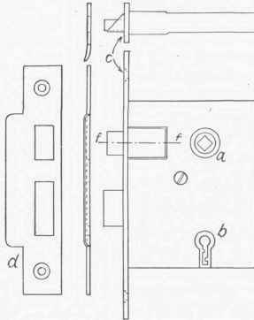 Fig. 36. A Mortise Lock.