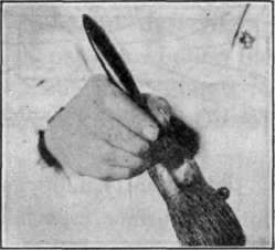 Fig. 124. Position of Hand on Brush