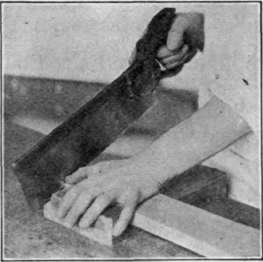 Fig. 33. Starting Position in Backsawing