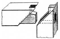 Fig. 146. Self wedging Japanese Tenon Joint.