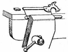 Fig. 193. Sawing Groove in Dowel.