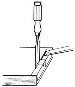 Fig. 311. Chipping Waste of Lap Dovetail.