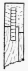 Side view of rebate and groove.