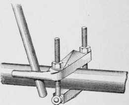 A lathe dog as a substitute for a pipe wrench