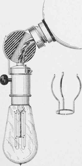 Adjustable socket for tungsten lamps
