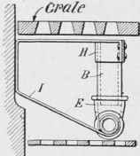 Section through range showing lighter in place