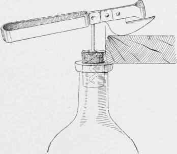 Simple method of pulling a cork