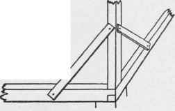 Temporary bracing for corner posts