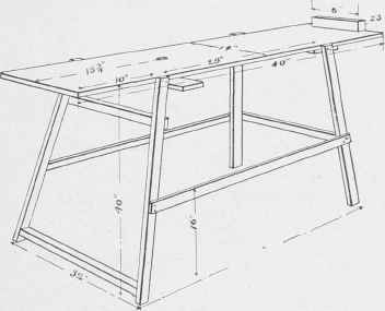 The scroll saw table