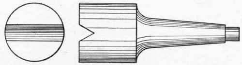Fig. 171. Drill Pad with V Center for Holding Round Stock