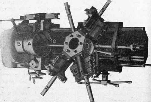 Fig. 312. Arrangement for Machining Inside of Cone Pulley