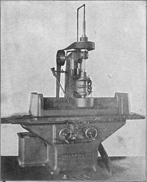 Fig. 339. Pratt and Whitney Grinding Machine Using Magnetic Flat Chuck