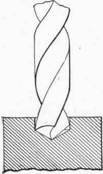 Fig. 70. Drill with Lips of Unequal Angles