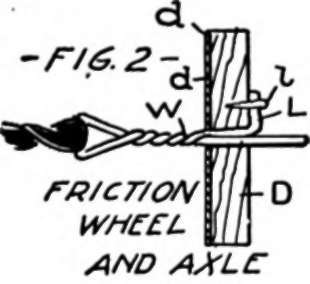 Friction wheel and axle