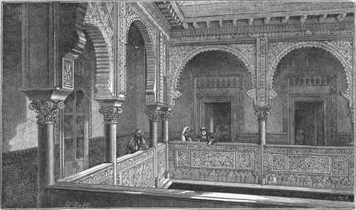 Interior of the Alcázar of Seville.