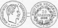 Ten Franc Piece (Gold).