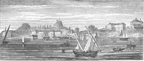 Corfu   View of Town and Citadel.