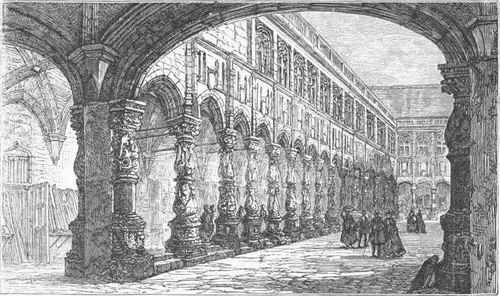 Court of the Palais de Justice, Liege.