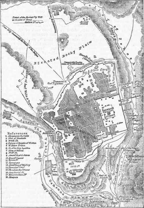 Plan of Modern Jerusalem.