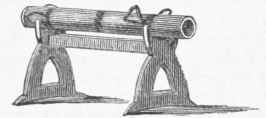 Fig. 1.   Early English Cannon. time of Battle of Crecy.