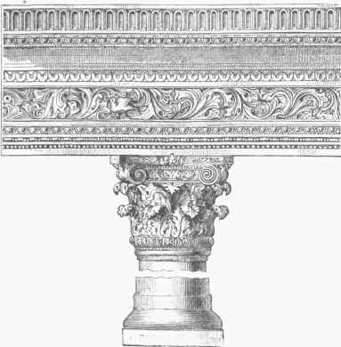 Pillar in Church of St. John, Constantinople.