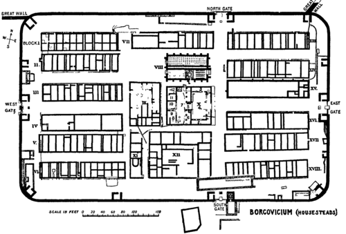 Fig 1.  Plan of Housesteads.