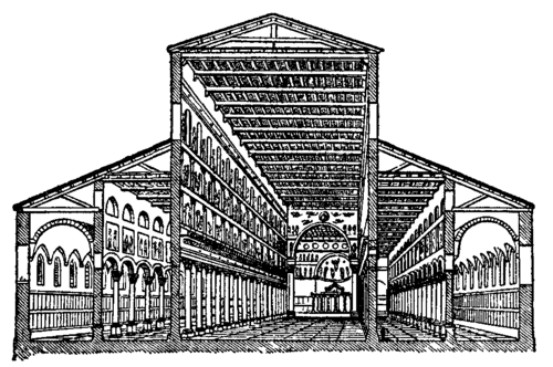 Fig. 11. Sectional view of the original St Peter's.