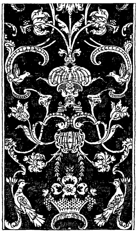 Fig. 5.  Piece of crimson silk damask.