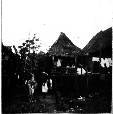 Home Life Of Filipinos In Their Thatched Huts