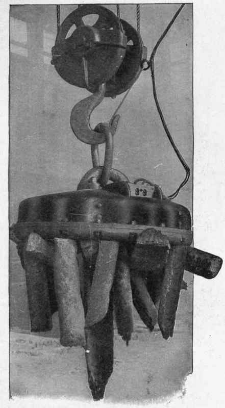 A 43 Inch Magnet Handling Pig Iron