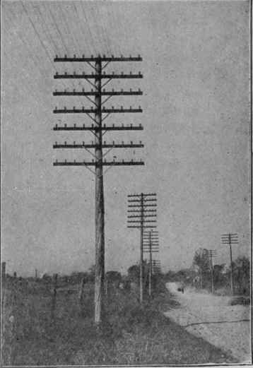A Typical Example of American Pole Line Construction