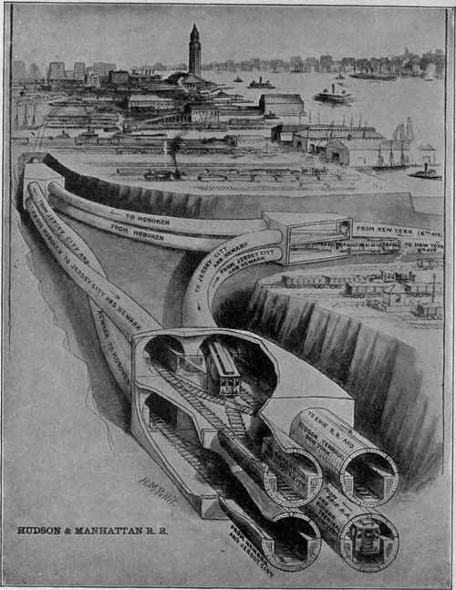 An X Ray View or a Busy Half Mile Under the Ground on the Jersey Side of the