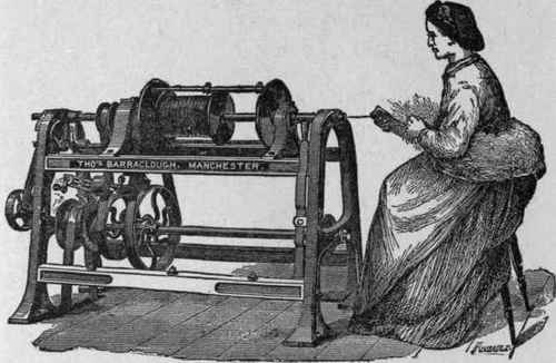 Early Type of Machine for Spinning Rope Yarn