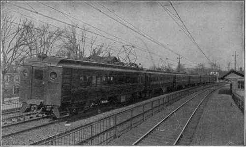Electric Train on the Main Line of the Pennsylvania Railroad*