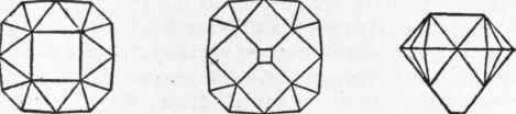 English Square Cut Diamonds