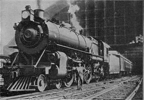 Express Train Ready to Leave the Broad Street Station of the Pennsylvania