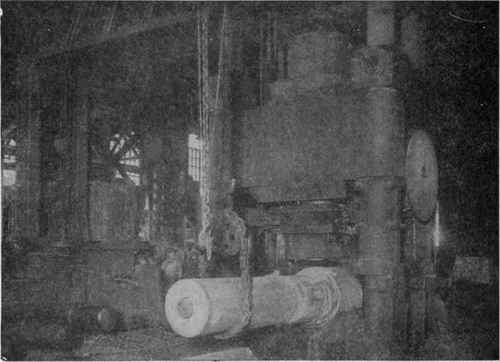 Forging Hollow Heavy Shaft.* (See page 421.)