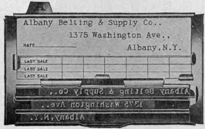 Metal Card Index Address Plate