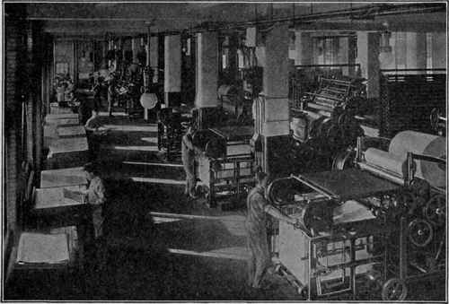 One of the Several Batteries of Presses Necessary to Print The Ladies' Home Journal